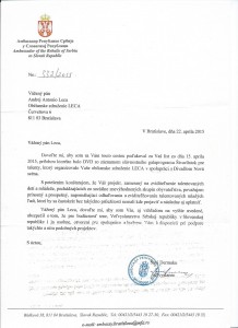 Referencia od veľvyslanca Srbskej republiky v SR